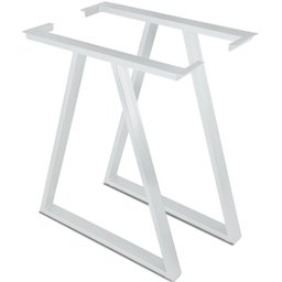 Base Pé de Mesa de Jantar Cozinha Sala Escritório Mirage para Tampos até 180cm x 90cm - Branca - 1