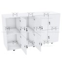 Ver imagem 5 de ESCANINHO GUARDA VOLUMES LOCKER 8 PORTAS COM RODÍZIO M520.B MUNDI MOVEIS