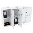 Ver imagem 7 de ESCANINHO GUARDA VOLUMES LOCKER 8 PORTAS COM RODÍZIO M520.B MUNDI MOVEIS