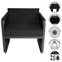 Ver imagem 4 de Conjunto 2 Poltronas Área Externa Corda Náutica Santiago Preto-preto