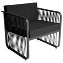 Ver imagem 2 de Conjunto 2 Poltronas Área Externa Corda Náutica Santiago Preto-preto