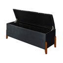 Ver imagem 3 de Recamier Baú Decorativo Roma 1,30m Premium Sofá para Cama Casal Estilo Estofado Cor Cinza