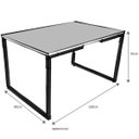 Ver imagem 3 de Mesa de Jantar Tampo 25mm Eros Bramov Móveis