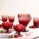 Ver imagem 3 de Jarra de Vidro Bico de Jaca Lilás 1l - Bon Gourmet