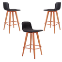 Ver imagem 4 de Kit 3 Meia Banquetas Línea P/ Bancadas Cobre C/ Preto