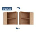 Ver imagem 3 de Armário Aéreo P/ Cozinha Divina Canto Reto C/ 2 Nichos 92cm Freijo - Cinamomo - Mgm