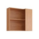 Ver imagem 1 de Armário Aéreo P/ Cozinha Divina Canto Reto C/ 2 Nichos 92cm Freijo - Cinamomo - Mgm