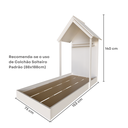 Ver imagem 4 de Mini Cama Infantil 1 Prateleira Casinha Branco
