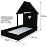 Mini Cama Infantil 1 Prateleira Casinha - 4