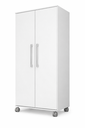 Ver imagem 2 de Armário Multiuso Branco 2 Portas Organizador para Lavanderia Cozinha Escritório e Sapateira