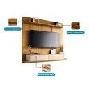 Ver imagem 4 de Painel Home para TV até 70 Polegadas 165x180cm Orgânico com 2 Portas Dionisio Espresso Móveis