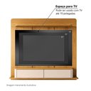 Ver mais imagens de Painel Home para TV até 70 Polegadas 165x180cm Orgânico com 2 Portas Dionisio Espresso Móveis