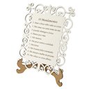 Ver imagem 2 de Quadro Decorativo MDF 20cm x 28cm para Sala de Estar 10 Mandamentos M01 Branco e Cru - Annie Decor