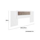 Ver imagem 2 de Cabeceira Cama Box Madeirado Casal/queen 1161 Estofada Extensível Freijo - Carraro