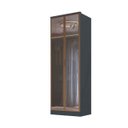 Ver imagem 2 de Guarda Roupa Ravi em Mdf 81x232,2cm 2 Portas Reflecta Grafitto 1111