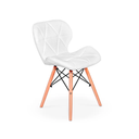 Ver imagem 4 de Par 2x Cadeira de Jantar Charles Eames Eiffel Slim Estofada Branco