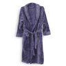Roupão de Banho Unissex Microfibra Flannel 220g - Domani M Cinza - 4