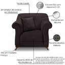 Ver imagem 3 de Kit 2 Poltronas Decorativas Retro Polo Suede 1102 Ezz