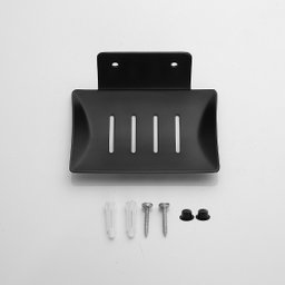 Saboneteira Luxo Banheiro Porta Sabonete Aço Inox 304 Cor Preto Brinovar - 7