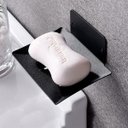 Ver imagem 3 de Saboneteira Luxo Banheiro Porta Sabonete Aço Inox 304 Cor Preto Brinovar