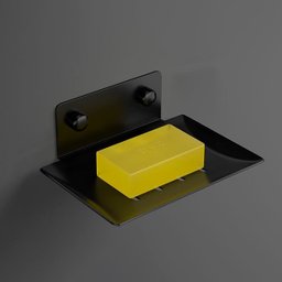 Saboneteira Luxo Banheiro Porta Sabonete Aço Inox 304 Cor Preto Brinovar - 5