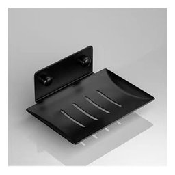 Saboneteira Luxo Banheiro Porta Sabonete Aço Inox 304 Cor Preto Brinovar - 2
