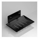 Ver imagem 2 de Saboneteira Luxo Banheiro Porta Sabonete Aço Inox 304 Cor Preto Brinovar