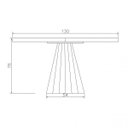 Ver imagem 3 de Mesa Redonda 130cm com 6 Cadeiras Lana Móveis Rafana