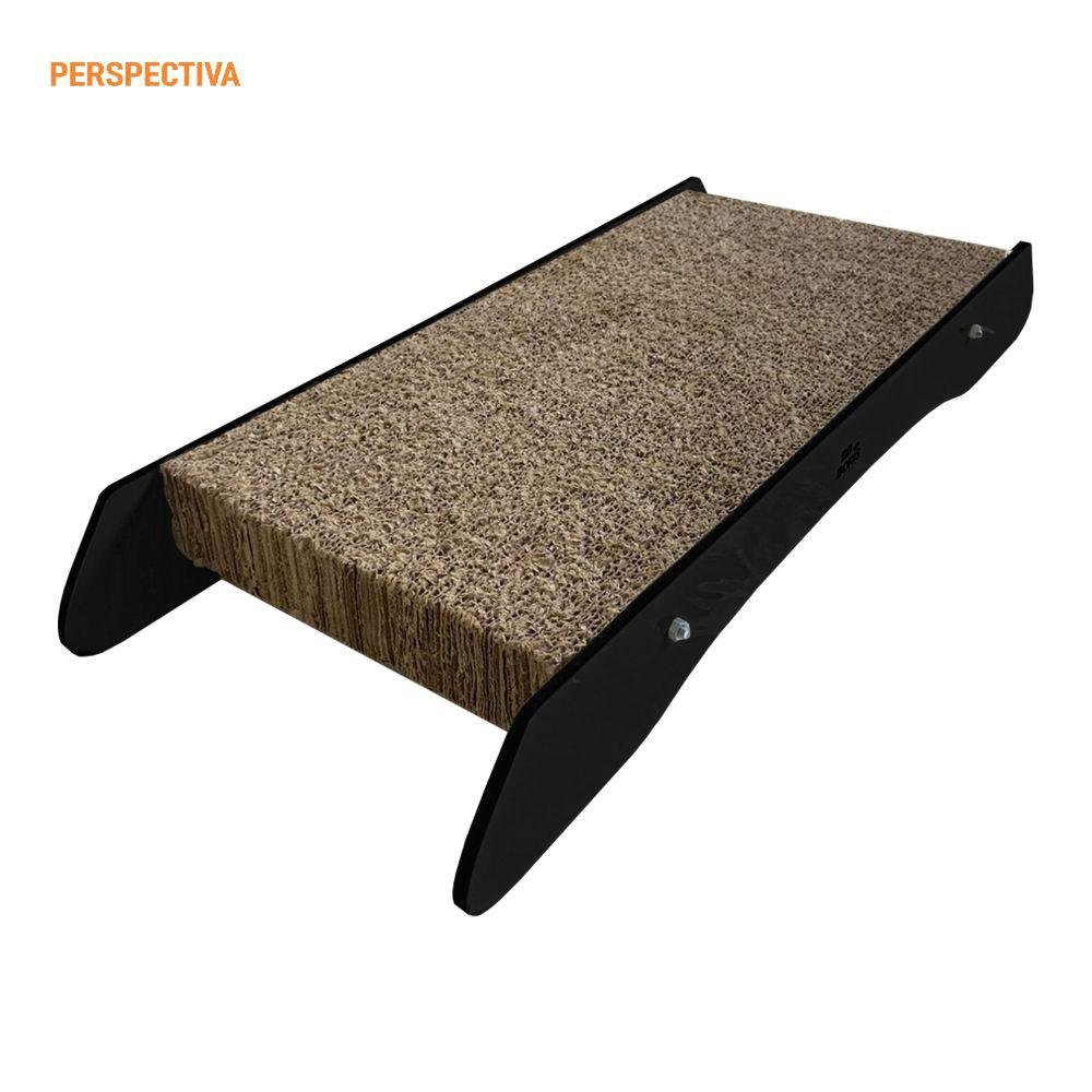 Arranhador de Chão Pet Gato Premium MDF e Refil de Papelão Preto - Desk Design - 6