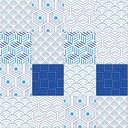 Ver imagem 2 de Adesivo de Azulejo Plano Azul Arte Destaque