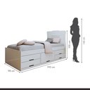 Ver imagem 5 de Cama Solteiro 5 Gavetas Júlia Conquista Moveis