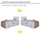 Ver imagem 5 de Cama Solteiro 5 Gavetas Júlia Conquista Moveis Branco