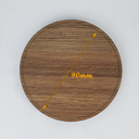 Ver imagem 2 de Porta Copos Madeira Mesa Jantar Cozinha Bar Durável 6 Unidades Circular Carvalho