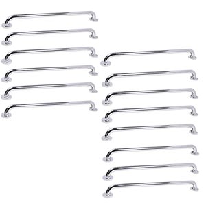 Alça de Apoio 70cm Barra Inox Kit 14 Unidades Idoso Deficiente Banheiro Box Parede Segurança