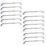 Alça de Apoio 70cm Barra Inox Kit 14 Unidades Idoso Deficiente Banheiro Box Parede Segurança - 1