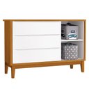 Ver imagem 2 de Cômoda Infantil New Classic Branco Acetinado Savana com Pés Madeira – Reller