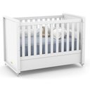 Ver imagem 2 de Jogo de Quarto Infantil com Berço e Cômoda Tutto New Branco Soft - Matic Móveis
