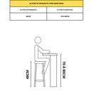 Ver imagem 6 de Banqueta Oceam Baixa 48cm em Metal Dourado
