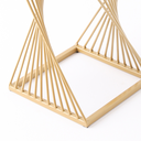 Ver imagem 5 de Banqueta Oceam Baixa 48cm em Metal Dourado