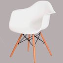 Ver imagem 5 de Cadeira Charles Eames Eiffel com Braço Branco Polipropileno Cozinha Área de Lazer Recepção