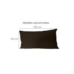 Capa para Almofada Encosto para Sofá Gigante Decorativa 100 x 60 cm Happy Line Cor Lisa Capa para Al - 2