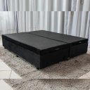 Ver imagem 1 de Base Cama Box Bau Queen Lobbox 1,58 X 1,98 X 0,39 Suede Amass Preto