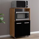 Ver imagem 5 de Balcao Multiuso com Nicho Tais Savana Preto Mobbs