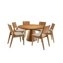 Ver imagem 2 de Mesa Redonda 150cm com 6 Cadeiras Lana Móveis Rafana