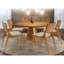 Ver imagem 1 de Mesa Redonda 150cm com 6 Cadeiras Lana Móveis Rafana