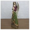 Decoração Estatueta Natalina Anjo Flautista Em Resina 29cm - 3