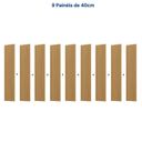 Ver imagem 5 de Rack com Painel Ripado Extensível para TV até 86 Polegadas 360cmx230cm Aruá CabeCasa MadeiraOriginals