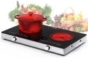Ver imagem 1 de Vbgk Cooktop Elétrico 24" 2400w 2 Queimadores Controle de Botão (preto)