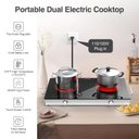 Ver imagem 4 de Vbgk Cooktop Elétrico 24" 2400w 2 Queimadores Controle de Botão (preto)