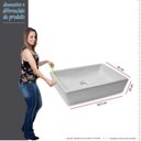 Ver imagem 5 de Conjunto Para Banheiro Aço Gaia 60 Com Espelho e Cuba Linea Cozimax Preto